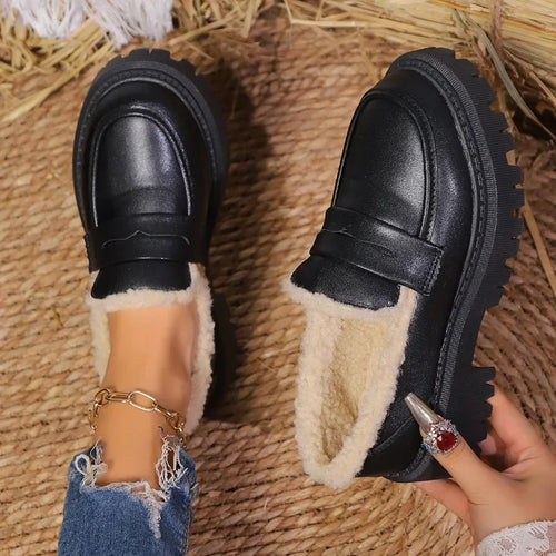 Keller Sherpa-Lined Platform Loafer