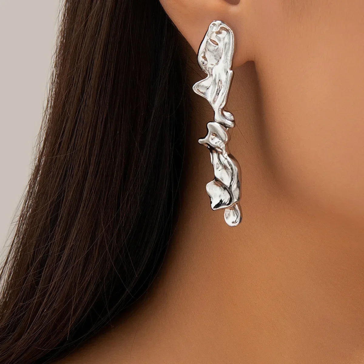 Molten Elegance Abstract Jewelry Set