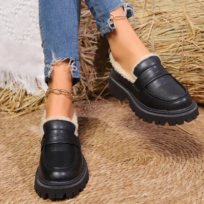 Keller Sherpa-Lined Platform Loafer
