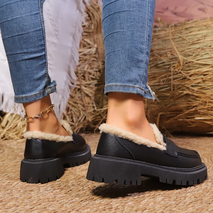 Keller Sherpa-Lined Platform Loafer