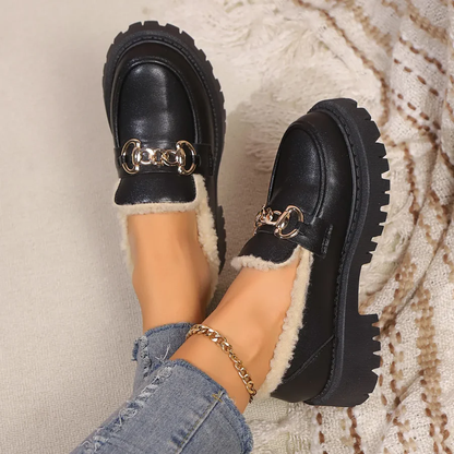 Keller Sherpa-Lined Platform Loafer