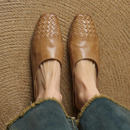 Genuine Leather Mules