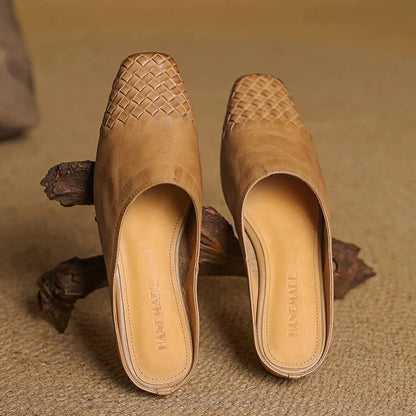 Genuine Leather Mules