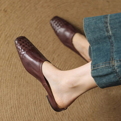Genuine Leather Mules