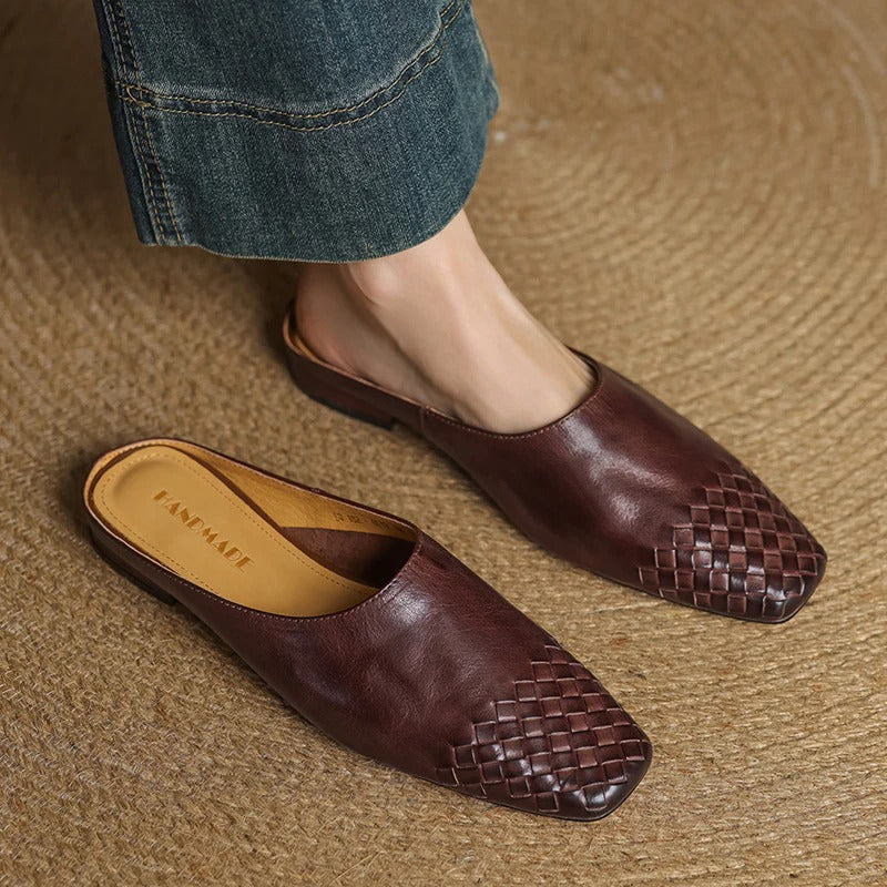 Genuine Leather Mules