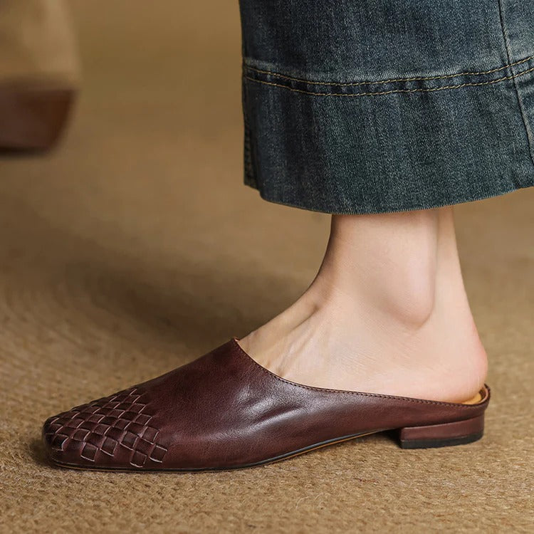 Genuine Leather Mules