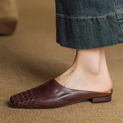 Genuine Leather Mules