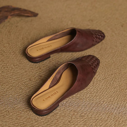Genuine Leather Mules