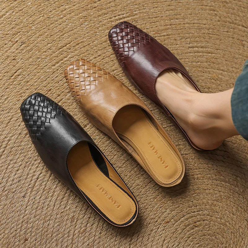 Genuine Leather Mules