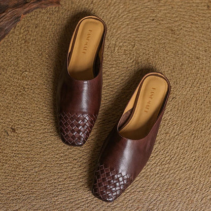 Genuine Leather Mules