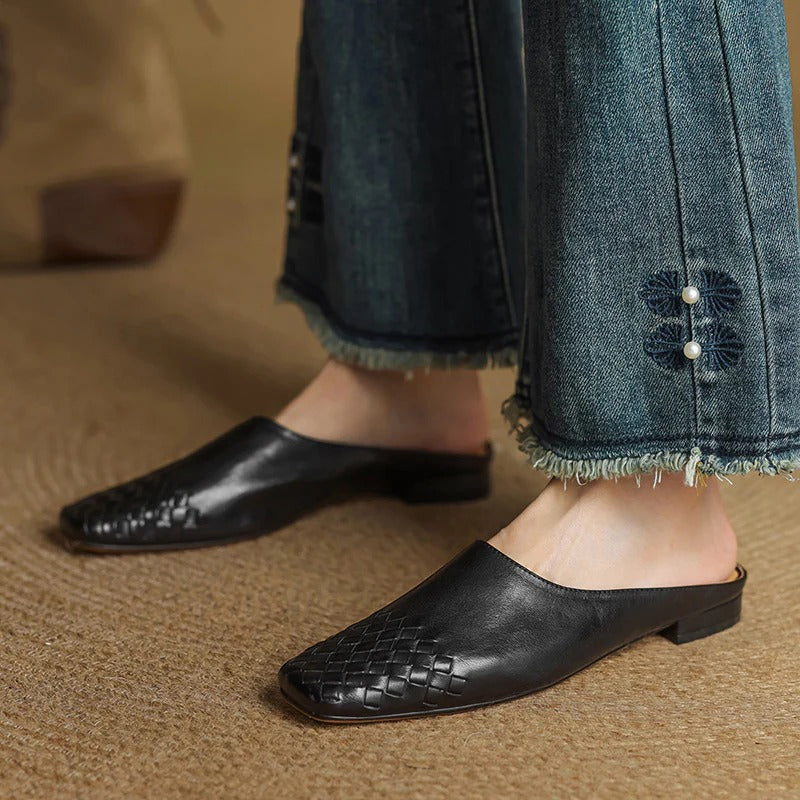 Genuine Leather Mules
