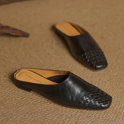 Genuine Leather Mules