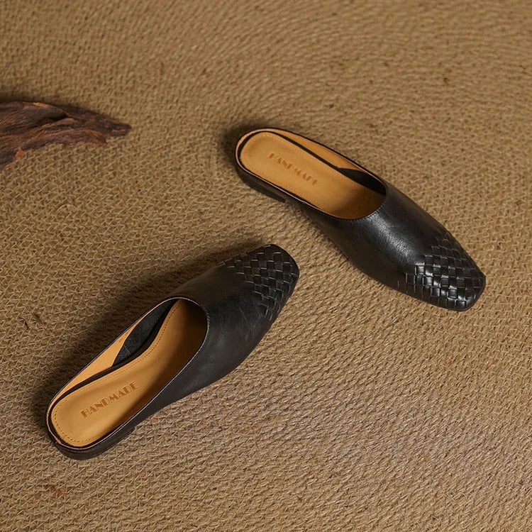 Genuine Leather Mules